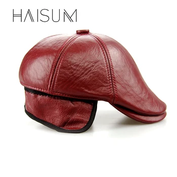 2018 Limitat Montate Adult Solid Haisum Real Barbati Din Piele De Baseball Capac Pălărie, Pălării De Moda Pentru Sepci Snapback, Cu 2 Culori Cs15