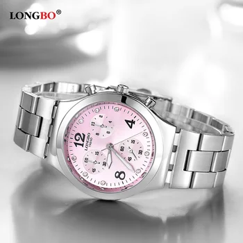 2018 LONGBO Brand de Lux Ceas de Moda pentru Femei Casual din Oțel Inoxidabil Trupa Cuarț Ceasuri de Afaceri Montre Femme Relogio Ceas