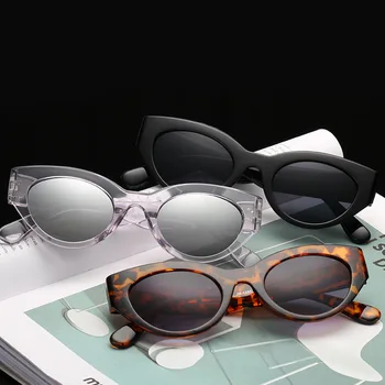 2018 Nou Sosit mai Recente Designer de Bărbați și femei Unisex ochelari de soare ochi de Pisica la nivel de Cadru ochelari de soare UV400 Vintage Retro oculos de sol n116