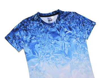2018 Oameni Noi 3D flori de îngheț tricou 3d casual t-shirt pentru bărbați rece uscare rapida de vara de fitness tricouri