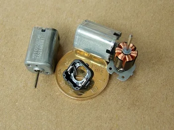 20BUC 10*10mm Patrati Stonge Magnetic Dc Micro Motor Cu 6 Poli 6v - 9v 9700-14700RPM Mare Tocă