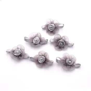 20buc/lot 3 cm Handmade Flori Tesatura flori de Trandafir de Fier pe Ornamente bijuterii, Decoratiuni, Rochii de Mireasa Accesorii de Îmbrăcăminte