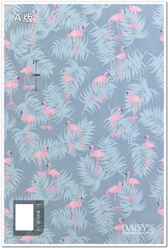 235cm*100cm flamingo stil tesatura bumbac captuseala DIY pentru Foaie Quilt capac set de lenjerie de Pat de acasă Decora manual Lărgi subțire