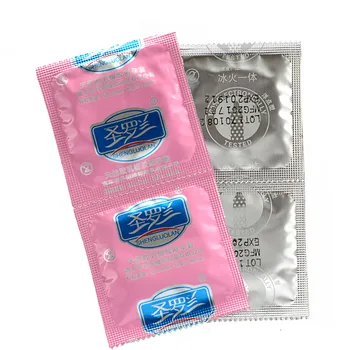 24buc/Mulțime de Gheață Și Foc a Stimula Punctate Gspot Prezervative Plăcere pentru ea Unse Ultra Subțire de Particule Prezervativ Adult Sex Produsele
