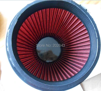 2688-1 mașină roșie filtru de aer cu câmpia PU de sus și de 152mm gât universal pentru priza de aer de inducție kituri filtru de carbon knopel astra