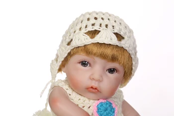27cm Plin de Silicon Renăscut Baby Dolls în Viață Realiste Mini Păpuși Realiste Bebe Renăscut Copii Jucarii de Baie Dormit Playmate Cadou
