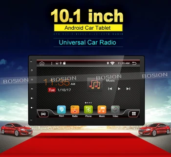 2G+32G Quad cu 4 nuclee 2 Din Android 6.0 Masina DVD Player 10.1 Inch 1024*600 HD, Mașină de Navigare GPS Capul Unitate Radio Stereo