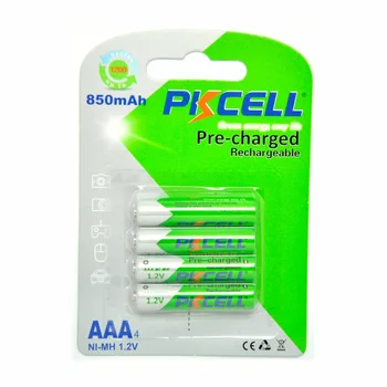 2Pack/8Pcs PKCELL 1.2 V Ni-MH Baterii AA Reîncărcabile 2200mAh +4buc/Carte de 1.2 V 850mAh NiMH AAA Baterii Reîncărcabile Baterii