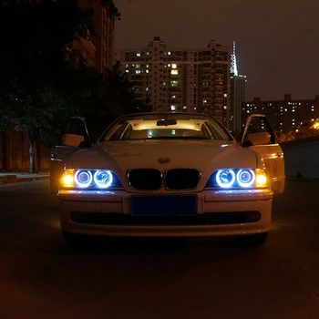 2x Canbus Fara eroare LED H8 Angel Eyes-Demon ochii bec de 12V Pentru BMW E60 E61 E63 E64 X5 E70 X6 E71 E82 E87 E89 Z4 E90 E91 E92