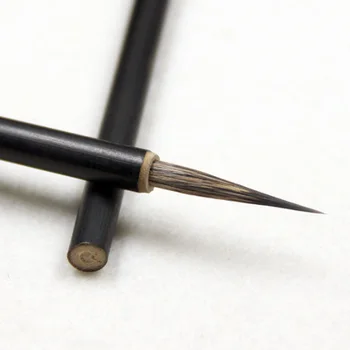 3 buc/set Marcarea perie stilou piatra insigna de păr perie caligrafie Pix bambus negru toc Linie desen creion pictura arta consumabile