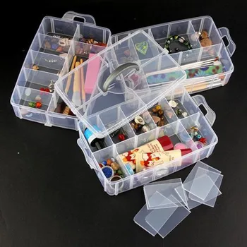 30 de Grile din material Plastic Cutie de Depozitare Portabil Detasabila Acasă Organizator Machiaj Transparent Organizator porta joias