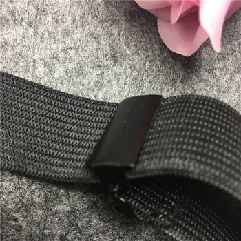(300 buc/lot) 20mm culoare Negru Metal+Plastic Jartiera Clipuri Detașabil cataramă Accesorii de Îmbrăcăminte Ciorapi clip