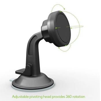 360 Rotativ Universal ventuze Parbriz Auto Mount Titularului Stand Pentru telefonul Mobil Magnetic cu Suport de Telefon Mobil Pentru Tableta CPS