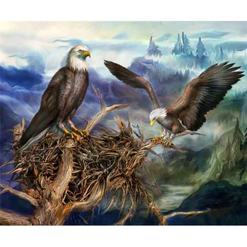 3D Diy Diamant Pictura Animale Păsări Eagles cruciulițe Pătrat Stras Imagini full pânză pătrată Diamant Broderie
