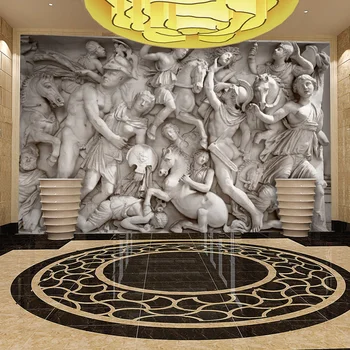 3D personalizat Fotografie Tapet Retro Europene Roman Statui Artă pictură Murală Restaurant Living Canapea Decoruri de Perete de Hârtie Murale 3D
