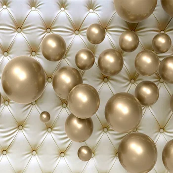 3D Tapet Modern Arta Abstractă Murală Balonul de Aur Moale Înapoi Fotografie Tapet Living Home Decor de Moda Interior 3D Fundal