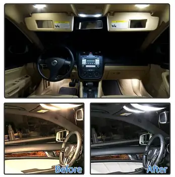 4 x 31mm 6 SMD Festoon 5630 LED-uri Auto de Interior Dome Harta Bec Glob Canbus OZ