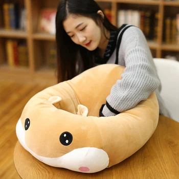 45cm Fierbinte Creative Mână mai calde pernă moale hamster Jucărie de Pluș pentru copii biroul de Pluș Anime Umplute Papusa
