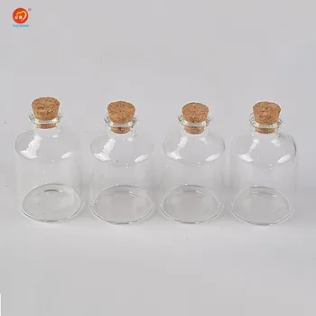 45ml Transparență Flacoane de Sticlă Cu dop de Plută 40*63*12.5 mm 25pcs/lot Pentru Nunta Decor de Vacanță Cadouri de Craciun