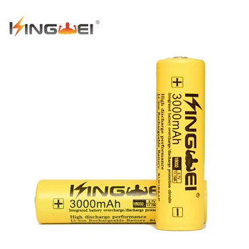 4buc Kingwei Acumulator 18650 Litiu-Ion 3.7 v 3000mah baterie Reîncărcabilă de Celule Capacitatea Reală pentru Lanterna Power Bank