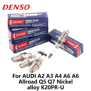 4pieces/set DENSO Mașină de bujie Pentru AUDI A2 A3 A4 A6 A6 Allroad Q5 Q7 aliaj de Nichel K20PR-U