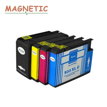 4X Magnetic Compatibil cu Cartușele de Cerneală pentru HP932 pentru HP 932 933 Officejet Pro 6100 6600 6700 7110 7610 7612 Imprimanta Pentru HP933 XL