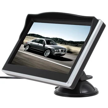 5 Inch TFT LCD, 480 x 272 HD Color Monitor Auto Suport 2 canale de Intrare Video Pentru VCD / DVD / GPS / Camera retrovizoare