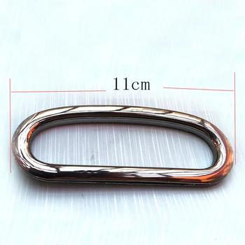 5 perechi de 4 inch (diametru Interior) Gunmetal geantă de mână de mâner oval tăiat mâner sac pungă mâner