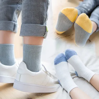 5 Perechi/lot UOVO Copii Sosete Toamna Bumbac Șosete Copii Picior Cald pentru Vârsta de 6 ani la 12