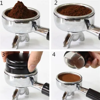 500g Espresso 58mm Cafea Distribuitor Egalizare Instrument Macaron Cafea Manipuleze cu Trei Pante Înclinate pentru Filtru 58mm