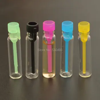500pcs Gol Sticlă Mini Parfum Set Reîncărcabile Parfum 1ml Sticlă de Călătorie Lichid Sticle Flacon de Parfum Tub