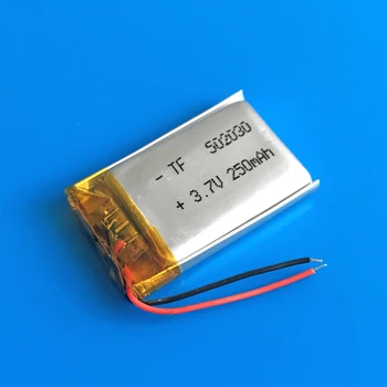 502030 3.7 V 250mAh litiu Polimer Lipo ion baterie reîncărcabilă personalizate cu ridicata CE FCC ROHS, MSDS de certificare a calității