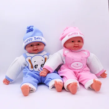 50CM 19 Inch 2 Culori Simulare Râs Renăscut Baby Doll Realiste Păpuși Jucarii pentru Copii Cadou de Ziua de nastere Pentru copii