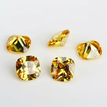 50PCS 5x5~10x10mm Perna Formă culoare Galben Auriu AAAAA Vrac piatra Cubic Zirconia Genial Tăiat CZ Piatră Pentru Bijuterii DIY