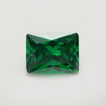50Pcs Forma de Dreptunghi 5A+ de Culoare Verde CZ Piatra 3x5-10x12mm Sintetice Pietre Cubic Zirconia Pentru Bijuterii