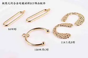 50pcs/lot geometrie runde/semicerc/Poligon formă de aliaj de moda plutitoare medalion farmece bijuterii diy decorare materiale