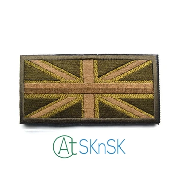 50pcs UK Flag Aplicatii Brodate Fier Coase Pe Union Jack Patch țări militare patch-uri insigne accesorii decor