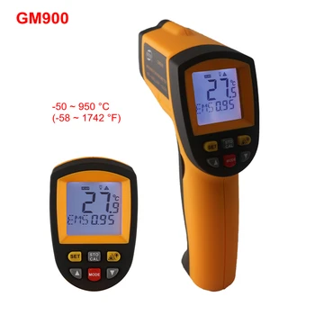 -50~900C -58~1652F Digital Pirometru IR Infraroșu Termometru Non-Contact Electronic Temperatura Metru Punct de Arma GM900