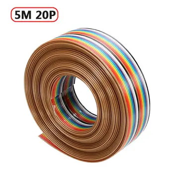 5M 1,27 mm 20P DuPont Cablu Curcubeu Plat Sprijin Linie de Sârmă Sudate