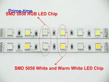 5M 5050 60led/M RGBW RGBWW RGB+Alb Cald Sau Alb Rece LED Strip Lumina DC12V Non-rezistent la apa Transport Gratuit