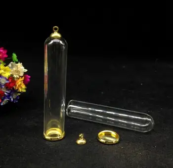 5pcs 60*12mm borcan forma de glob de sticlă setarea de bază 6mm capac set capac de sticlă de dom flacon pandantiv constatările manual diy colier