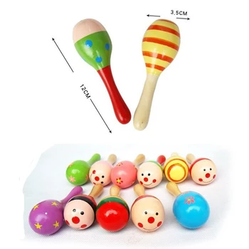 5pcs/lot Copilul Păpuși Jucării Instrumente Muzicale de Lemn Jucării Zornăitoare Pentru Sugari Copil Baby Shaker Jucărie Pentru Copii, Cadou Jucarii Agitator
