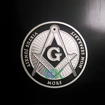 5pcs/lot Francmason Masonice Mason Antic Finisaj Argintiu 40mm Moneda