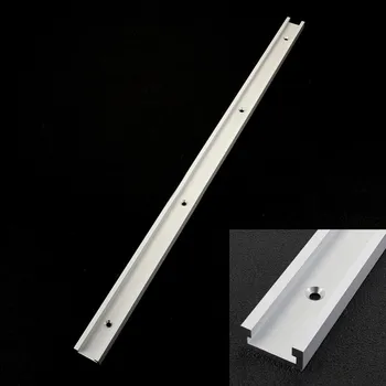 600mm/24 Inch Standard de Aluminiu T-track pentru prelucrarea Lemnului T-slot Mitra Urmări/Slot Pentru Router Masa