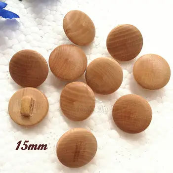60pcs 11.5 mm / 15mm naturale ceai lemn tricou strat de cusut butoanele de lemn de înaltă calitate, nu pictura culoare naturala model din lemn natural