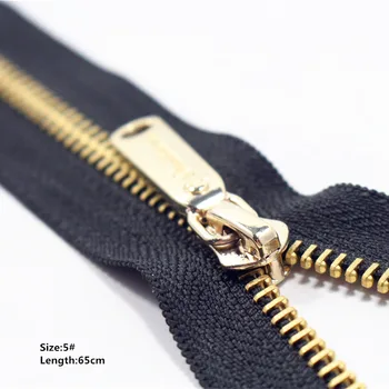 65cm 5pcs Închide-deschide Fermoare Metalice Cu Perle Slider, Multi-color #5 Fermoare Pentru DIY de Cusut 2 Culori Disponibile