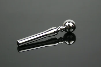 7*75.5 mm din oțel inoxidabil penis plug uretral dilatator capul mingea jucarii sexuale A905