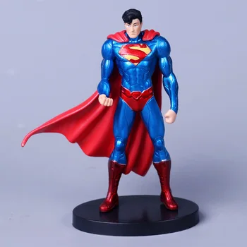 7pcs/Set Justice League 13cm-14cm Super-Erou Superman, Batman, Flash Neptun e de Mirare Femeie de Acțiune Figura Jucarii