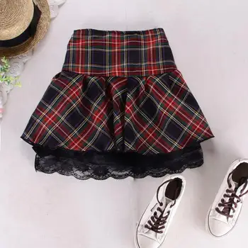 8 culori de Înaltă calitate uniformă școlară fusta carouri de moda fusta scurta plisata fusta dantelă fata de student Japonez preppy fusta mini
