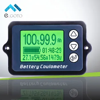 80V TK15 Coulomb Metru Capacitatea Bateriei Indicator Coulometer Putere Afișare Nivel baterie Litiu Fosfat de Fier Tester Senzor 50A